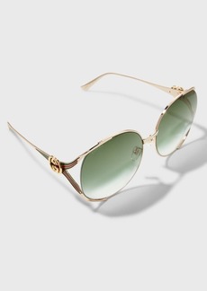 Gucci Oversized Oval GG Sunglasses