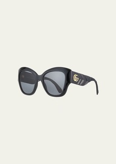 Gucci Oversized Acetate Butterfly Sunglasses
