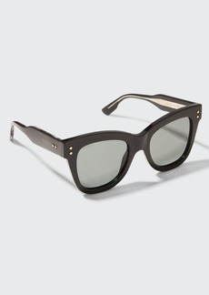 Gucci Oversized Acetate Cat-Eye Sunglasses