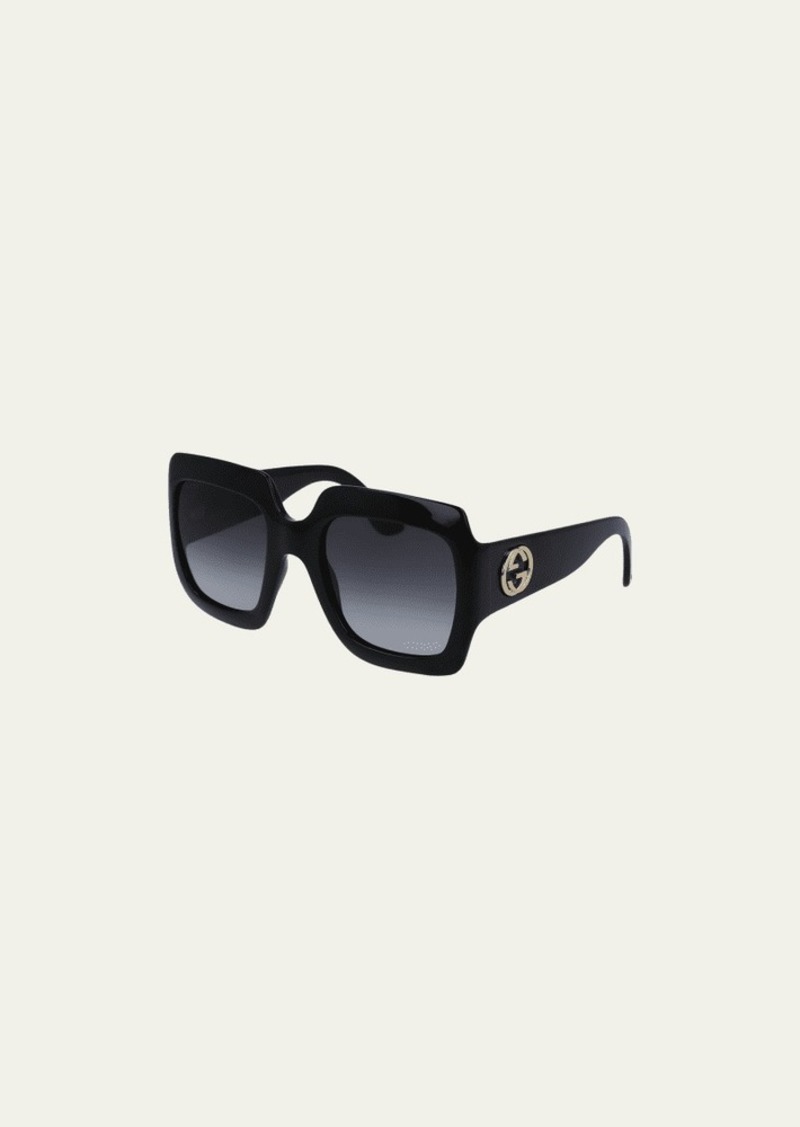 Gucci Oversized Square Sunglasses  Black