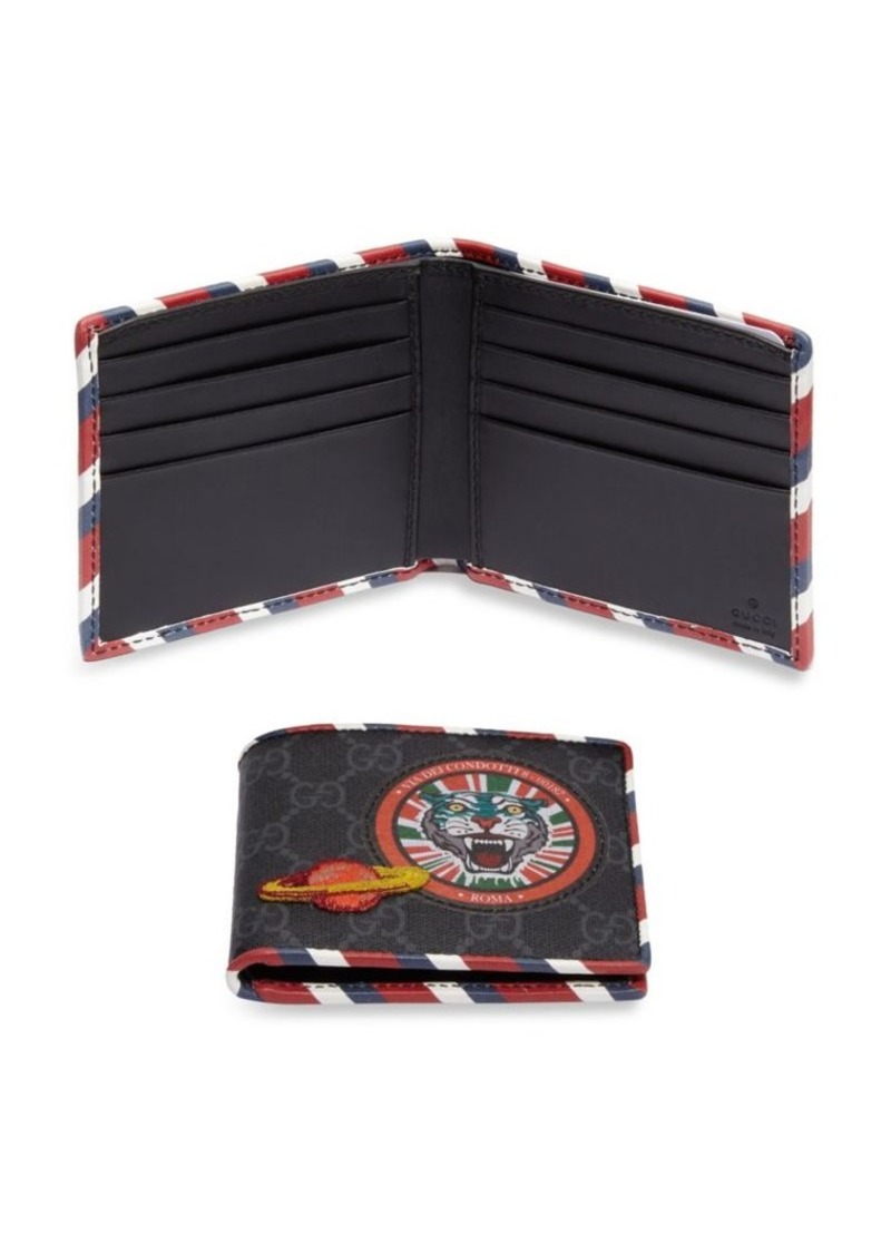 gucci patch wallet