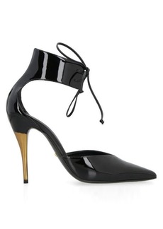 GUCCI PATENT LEATHER POINTY-TOE PUMPS