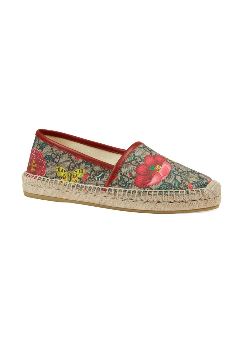 pilar floral gg supreme espadrille flat