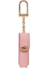 Gucci Pink Porte-Rouges Lipstick Case Keychain