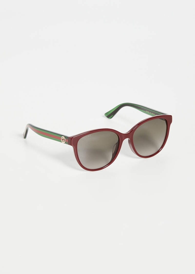 Gucci Pop Web Oversized Square-frame Acetate Sunglasses in Black