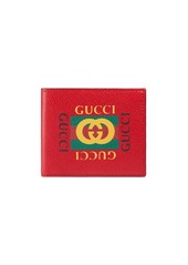 Gucci Print leather bi-fold wallet