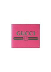 Gucci Print leather bi-fold wallet
