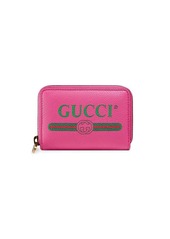 Gucci Print leather card case