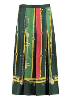 GUCCI PRINTED PLEATED SKIRT