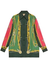 GUCCI Printed silk shirt