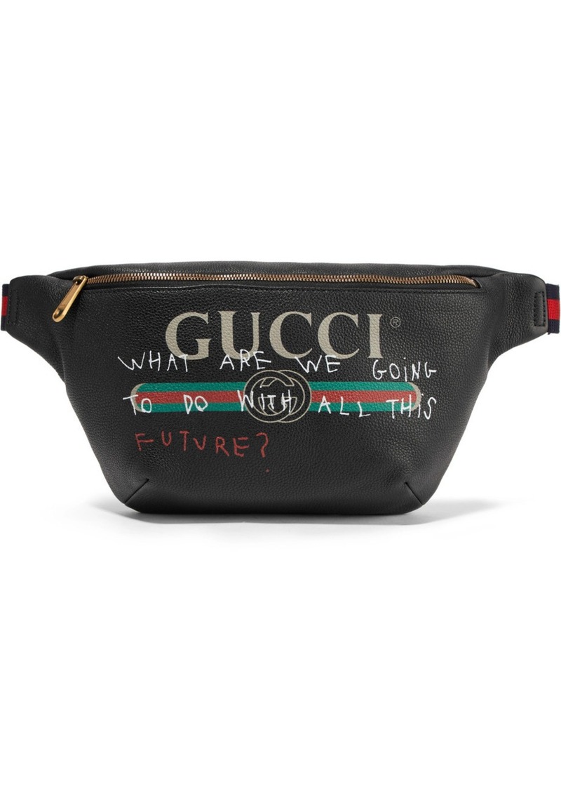 Gucci Gucci Printed textured-leather belt bag | Handbags