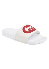 Gucci Pursuit Logo Slide Sandal in White at Nordstrom