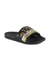 Gucci Pursuit Original Logo Slide Sandal in Black at Nordstrom