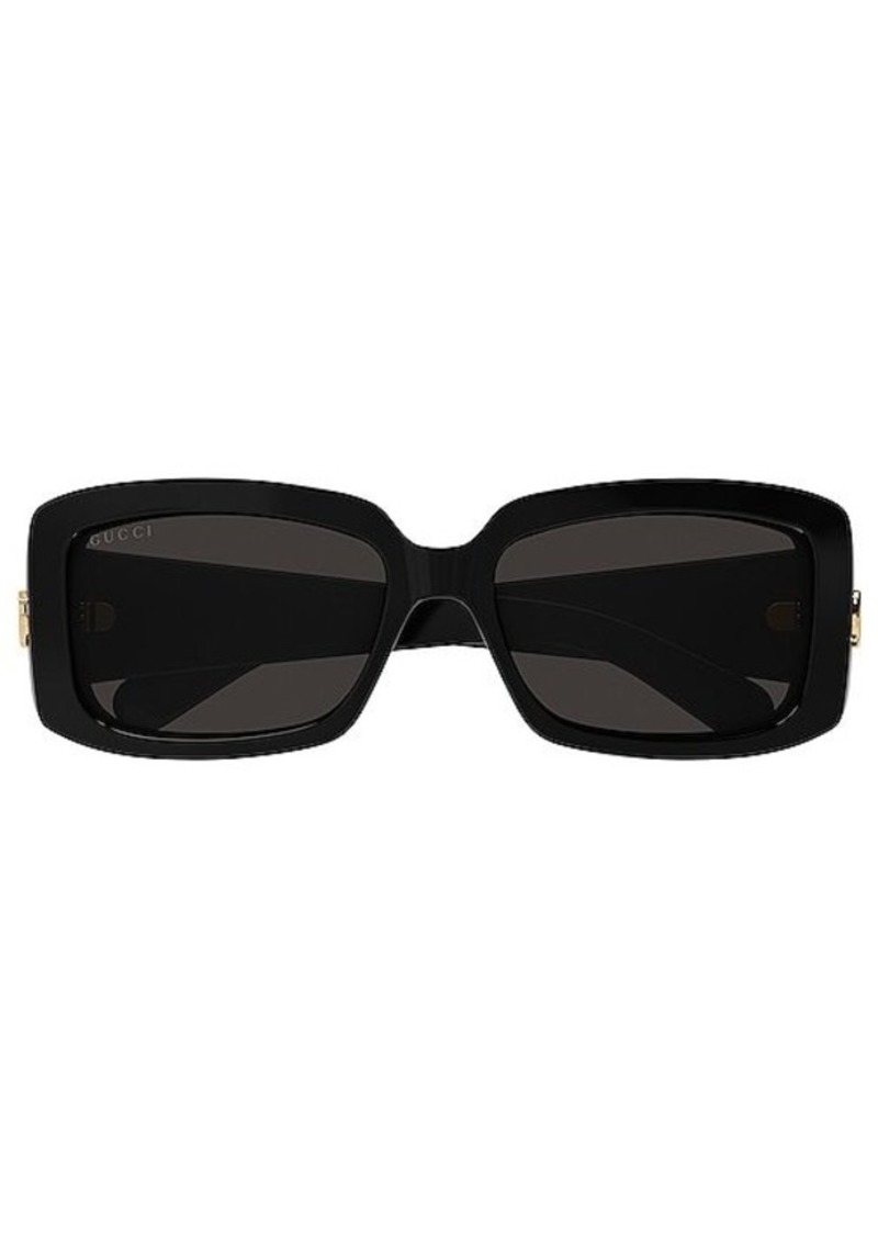 Gucci GG Corner Rectangular Sunglasses