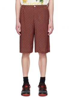 Gucci Red Geometric Shorts