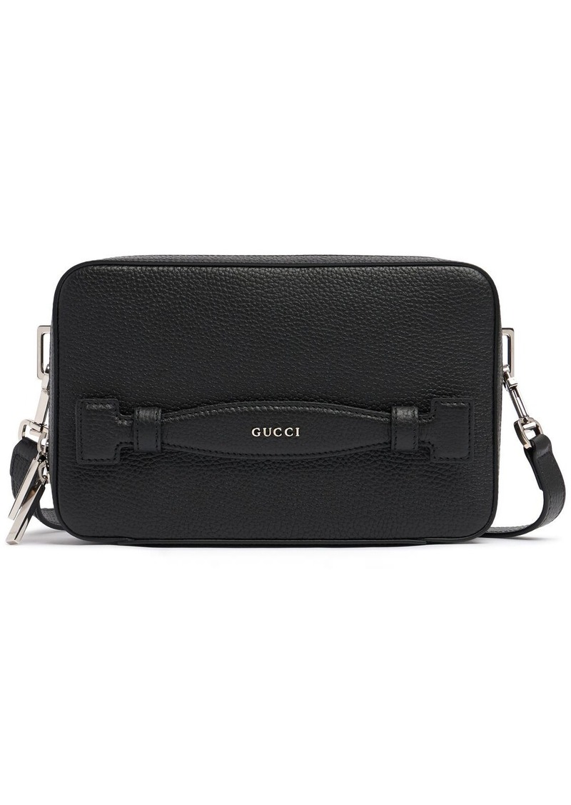 Gucci Script Leather Crossbody Bag