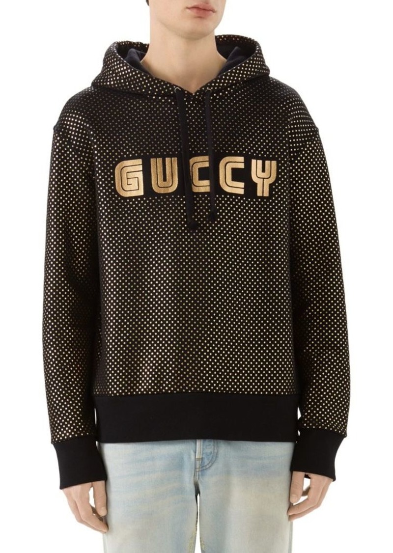 gucci pattern hoodie