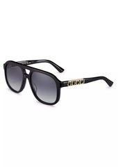 Gucci Sign 58MM Pilot Sunglasses