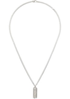 Gucci Silver Diagonal Interlocking G Necklace