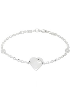 Gucci Silver Heart Interlocking G Bracelet