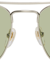 Gucci Silver Rectangular Sunglasses