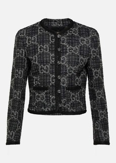 Gucci Single-breasted wool blend jacket