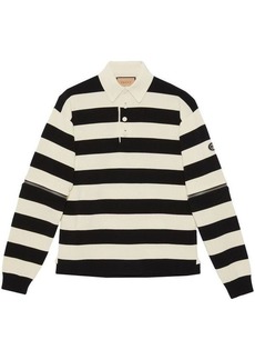 GUCCI Striped cotton polo shirt