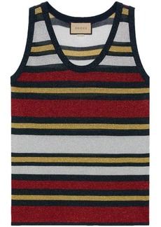 GUCCI Striped sleeveless top