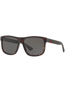 Gucci Sunglasses, GG0010S - TORTOISE/GREY POLAR