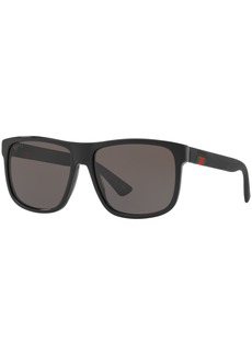 Gucci Sunglasses, GG0010S - BLACK/GREY