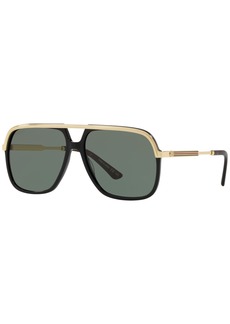 Gucci Sunglasses, GG0200S - GREEN/BLACK