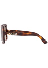 Gucci Sunglasses, GG0418S 54 - TORTOISE / BROWN GRADIENT