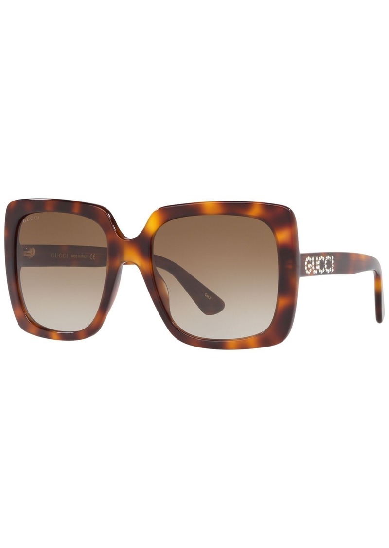 Gucci Sunglasses, GG0418S 54 - TORTOISE / BROWN GRADIENT