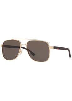 Gucci Men's Sunglasses, GG0422S - GOLD SHINY / BROWN