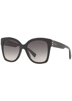 Gucci Sunglasses, GG0459S - BLACK SHINY/GREY