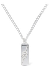 Gucci Tag Sterling Silver Necklace