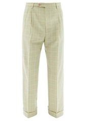 Gucci Tailored check wool-blend trousers