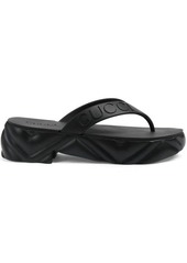 GUCCI Tarifa rubber platform flip flops