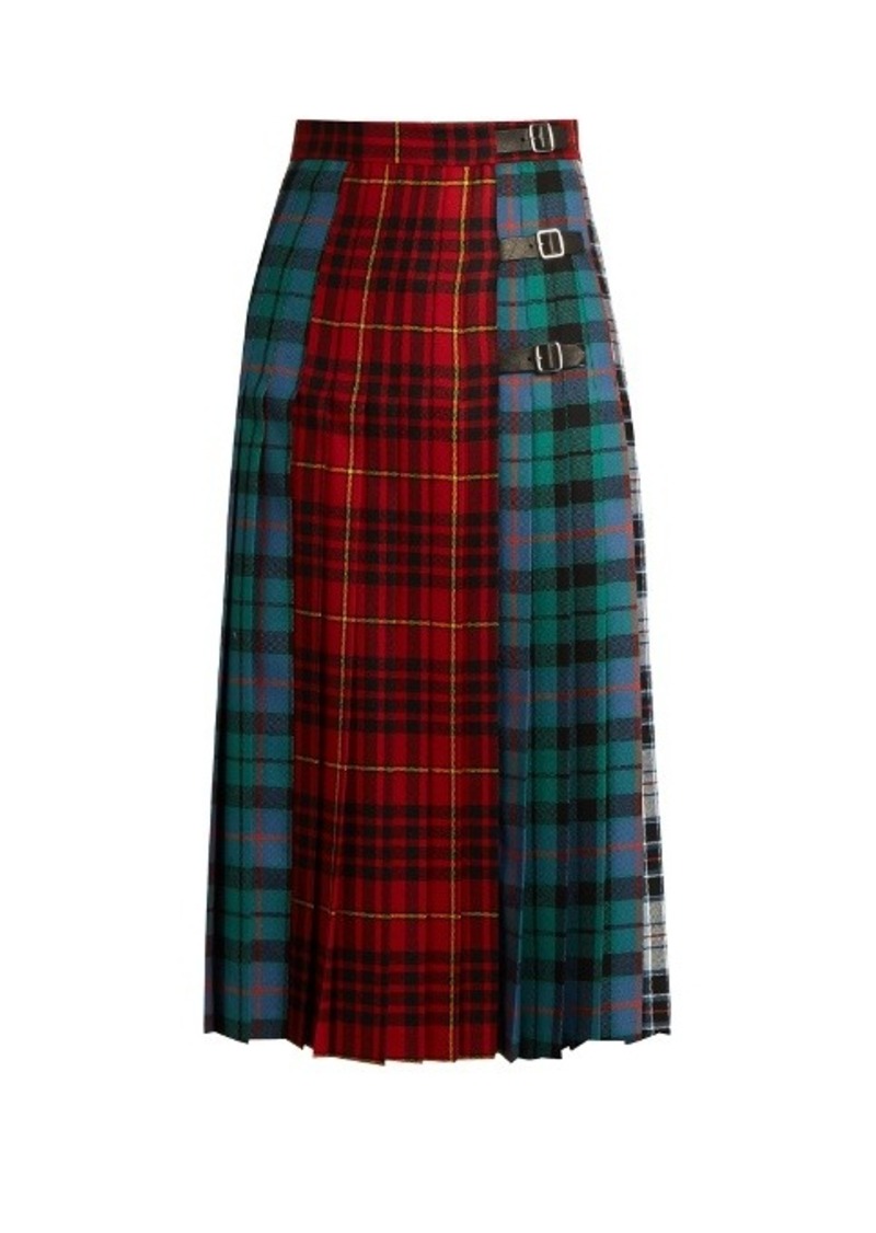Gucci Tartan wool skirt