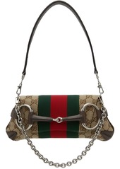 Gucci Taupe Small Horsebit Chain Bag