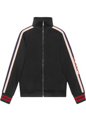 Gucci technical jersey zip-up jacket