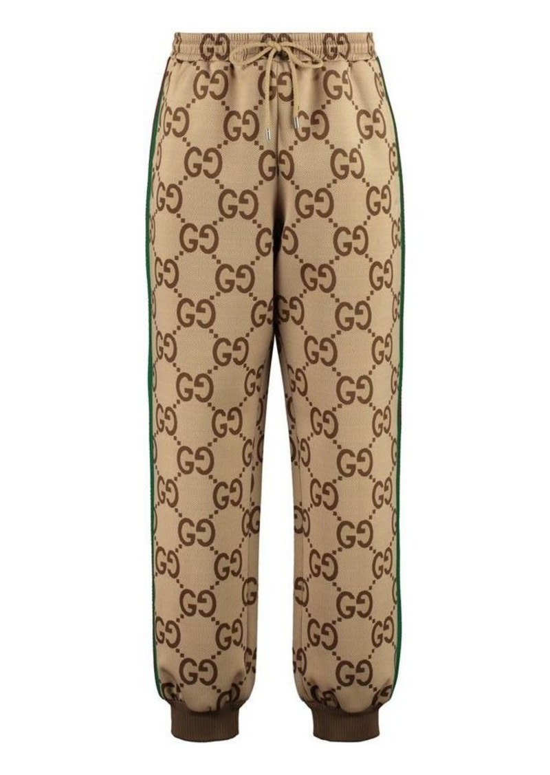 GUCCI TRACK-PANTS WITH CONTRASTING SIDE STRIPES