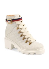Gucci Trip Hiker Boot in White at Nordstrom