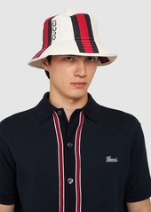 Gucci Web Detail Cotton Bucket Hat