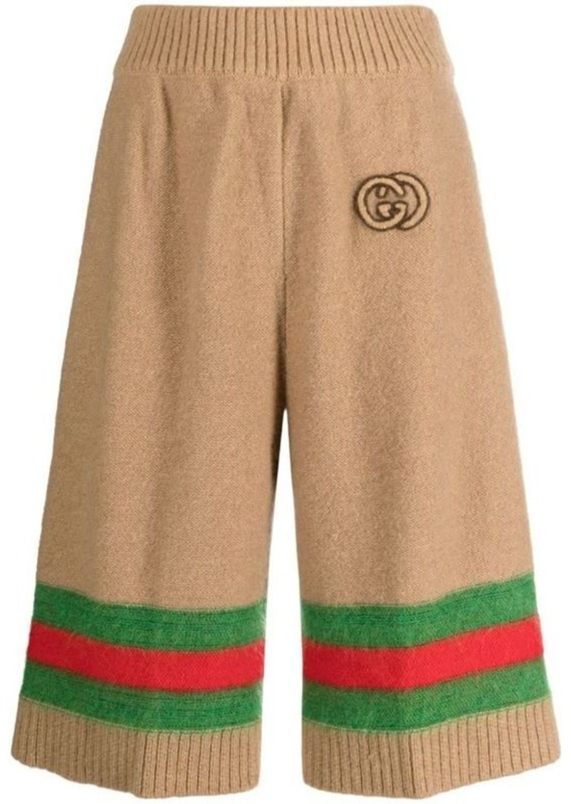 GUCCI Web detail wool shorts