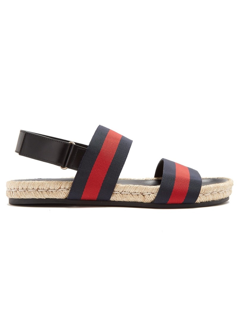 stripe sandals