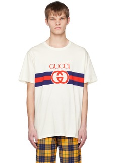 Gucci White Interlocking G T-Shirt