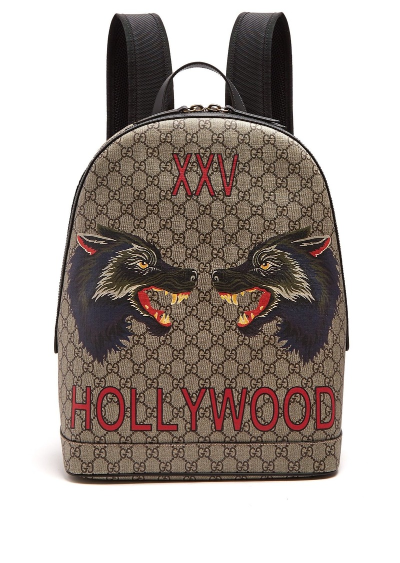 gucci wolf backpack