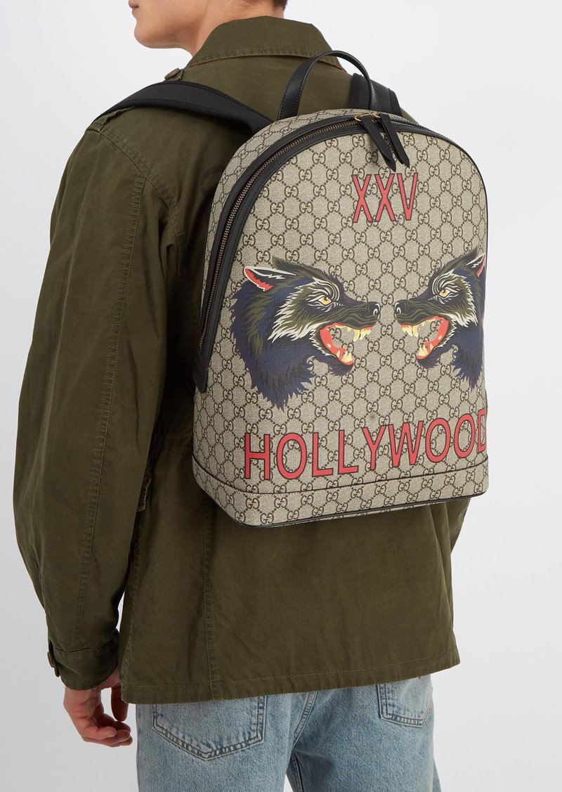 gucci wolf backpack