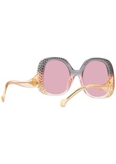 Gucci Women's Butterfly Sunglasses, GG1235S - Transparent Gray